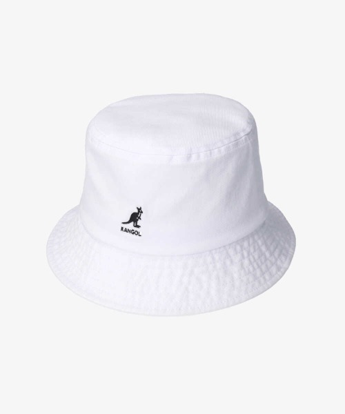 KANGOL（カンゴール）の「KANGOL Kids Washed Bucket（ハット・キッズ・ホワイト/ブラック/グリーン・kids-S/kids-M/kids-L）」の2枚目の写真