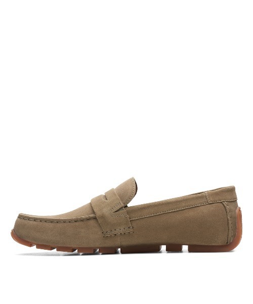 Clarks(クラークス)の「Oswick Bar / オズウィックバー(オリーブスエード)(ローファー・メンズ・ダークオリーブ・UK8.5/UK9.5/UK7/UK8/UK9/UK6/UK6.5/UK7.5/UK10)」の5枚目の写真