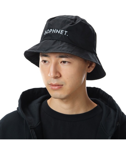 SOPHNET.(ソフネット)の「LIMONTA NYLON BUCKET HAT(ハット・メンズ・ブラック/ネイビー・FREE)」の3枚目の写真