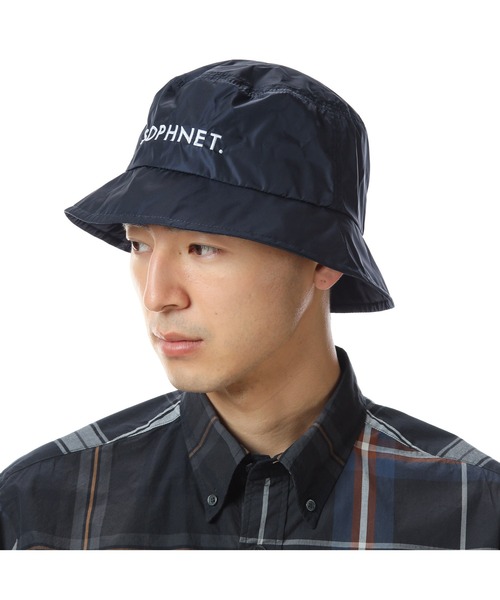 SOPHNET.(ソフネット)の「LIMONTA NYLON BUCKET HAT(ハット・メンズ・ブラック/ネイビー・FREE)」の4枚目の写真