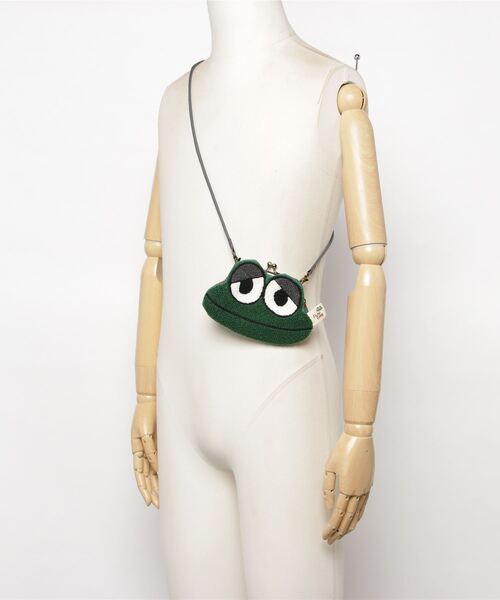 gym master（ジムマスター）の「≪Fluke Frog≫カエルガマグチミニショルダー（ショルダーバッグ・レディース・ダークグリーン/レッド/ライトグリーン・FREE）」の7枚目の写真