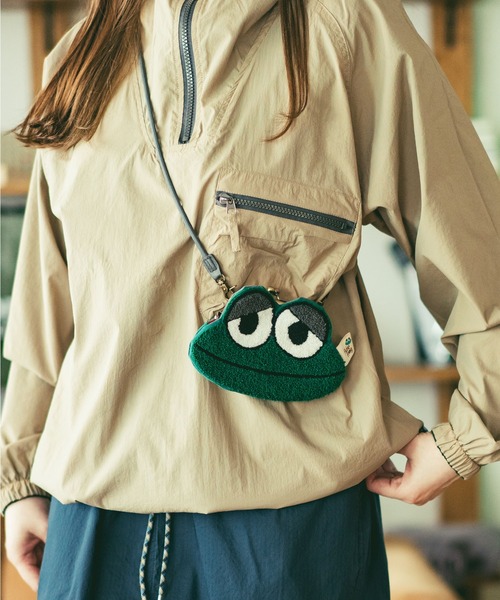 gym master（ジムマスター）の「≪Fluke Frog≫カエルガマグチミニショルダー（ショルダーバッグ・レディース・ダークグリーン/レッド/ライトグリーン・FREE）」の13枚目の写真