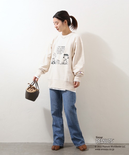 Champion（チャンピオン）の「別注【CHAMPION】REVERSE WEAVE クルーネック：スウェット◆（スウェット・レディース・ブラック/グレー/ナチュラル・LARGE）」の10枚目の写真