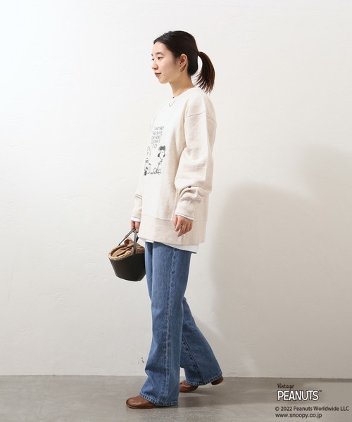 Champion（チャンピオン）の「別注【CHAMPION】REVERSE WEAVE クルーネック：スウェット◆（スウェット・レディース・ブラック/グレー/ナチュラル・LARGE）」の5枚目の写真