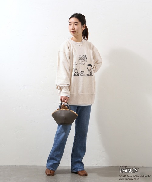 Champion（チャンピオン）の「別注【CHAMPION】REVERSE WEAVE クルーネック：スウェット◆（スウェット・レディース・ブラック/グレー/ナチュラル・LARGE）」の15枚目の写真