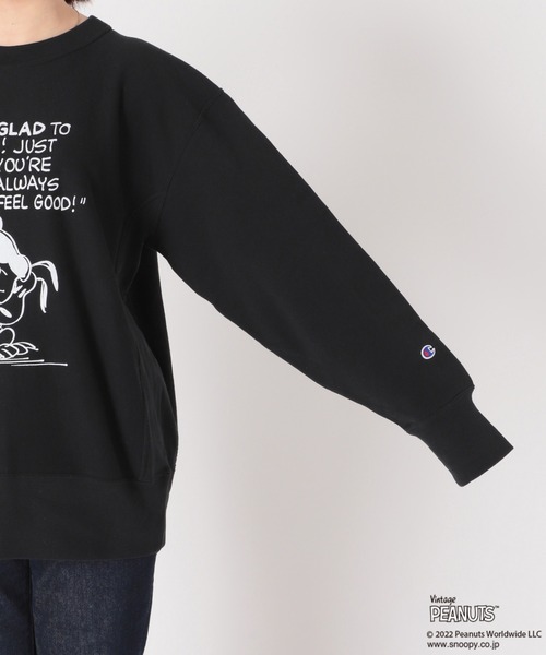 Champion（チャンピオン）の「別注【CHAMPION】REVERSE WEAVE クルーネック：スウェット◆（スウェット・レディース・ブラック/グレー/ナチュラル・LARGE）」の11枚目の写真