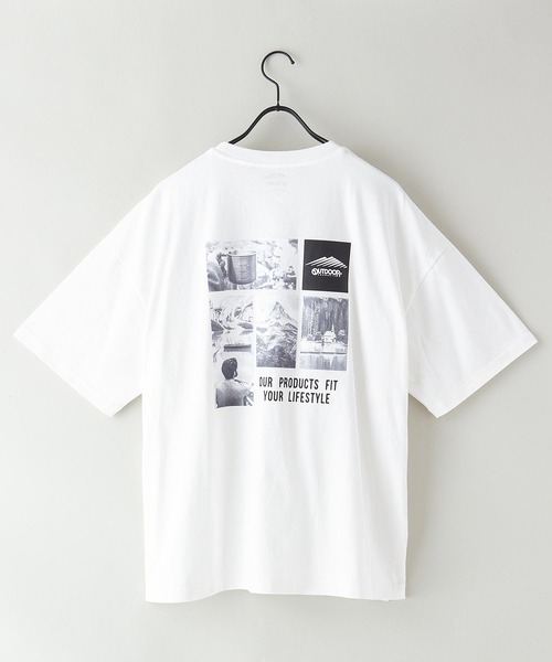 OUTDOOR PRODUCTS APPAREL（アウトドアプロダクツアパレル）の「USAコットン　フォトバックプリントTシャツ　ビッグシルエット（Tシャツ/カットソー・レディース・ブラック/ホワイト/パープル/カーキ・FREE）」の5枚目の写真
