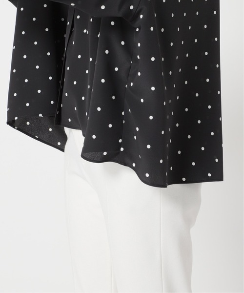Noble（ノーブル）の「ドットプリントオープンカラーシャツ（シャツ/ブラウス・レディース・ホワイト/ベージュ/ブラック・FREE）」の21枚目の写真