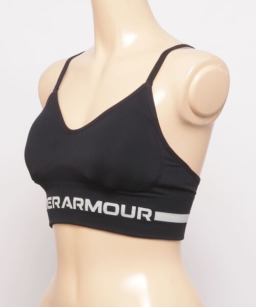 UNDER ARMOUR（アンダーアーマー）の「UAシームレス ロング ブラ ロー（トレーニング/レディース）（ブラジャー・レディース・ブラック・XL/M/S/L）」の2枚目の写真
