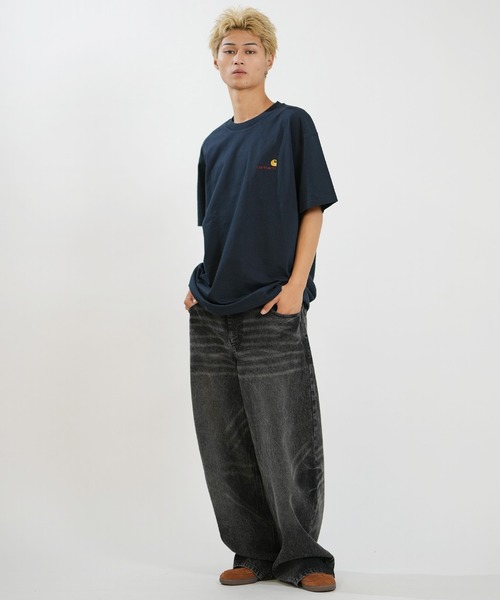 Carhartt WIP(カーハートダブリューアイピー)の「Carhartt WIP/カーハートダブリューアイピー 半袖 Tシャツ ショートスリーブアメリカンスクリプトTシャツ S/S American Script T-Shirt I029956(Tシャツ/カットソー・メンズ・ホワイト/ブラック/ナチュラル/グリーン/ネイビー/ベージュ/アッシュグレー/ダークブルー・XL/M/L/S)」の15枚目の写真