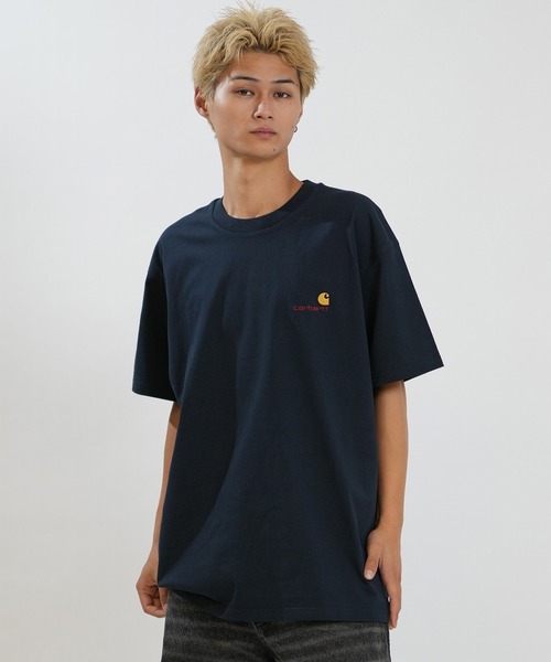 Carhartt WIP(カーハートダブリューアイピー)の「Carhartt WIP/カーハートダブリューアイピー 半袖 Tシャツ ショートスリーブアメリカンスクリプトTシャツ S/S American Script T-Shirt I029956(Tシャツ/カットソー・メンズ・ホワイト/ブラック/ナチュラル/グリーン/ネイビー/ベージュ/アッシュグレー/ダークブルー・XL/M/L/S)」の17枚目の写真