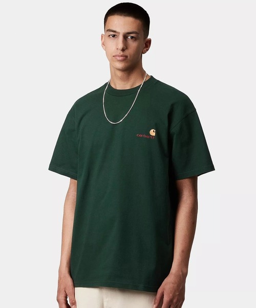 Carhartt WIP(カーハートダブリューアイピー)の「Carhartt WIP/カーハートダブリューアイピー 半袖 Tシャツ ショートスリーブアメリカンスクリプトTシャツ S/S American Script T-Shirt I029956(Tシャツ/カットソー・メンズ・ホワイト/ブラック/ナチュラル/グリーン/ネイビー/ベージュ/アッシュグレー/ダークブルー・XL/M/L/S)」の20枚目の写真