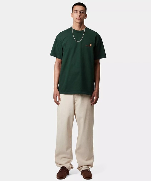 Carhartt WIP(カーハートダブリューアイピー)の「Carhartt WIP/カーハートダブリューアイピー 半袖 Tシャツ ショートスリーブアメリカンスクリプトTシャツ S/S American Script T-Shirt I029956(Tシャツ/カットソー・メンズ・ホワイト/ブラック/ナチュラル/グリーン/ネイビー/ベージュ/アッシュグレー/ダークブルー・XL/M/L/S)」の18枚目の写真