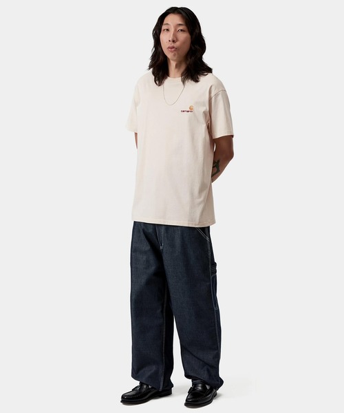 Carhartt WIP(カーハートダブリューアイピー)の「Carhartt WIP/カーハートダブリューアイピー 半袖 Tシャツ ショートスリーブアメリカンスクリプトTシャツ S/S American Script T-Shirt I029956(Tシャツ/カットソー・メンズ・ホワイト/ブラック/ナチュラル/グリーン/ネイビー/ベージュ/アッシュグレー/ダークブルー・XL/M/L/S)」の21枚目の写真