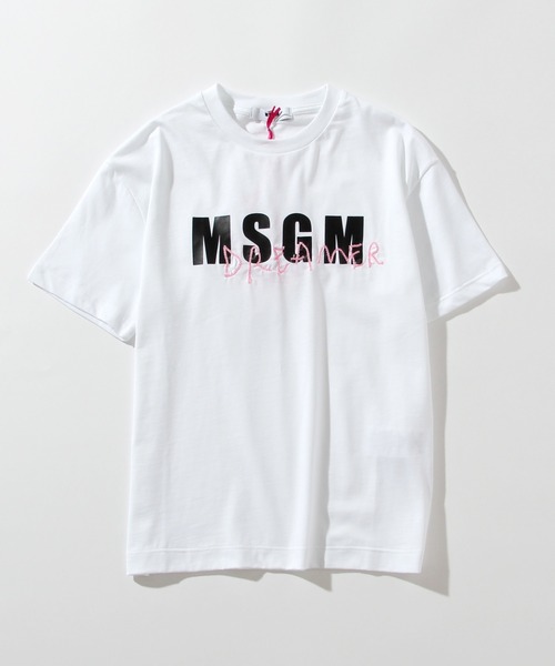 MSGM(エムエスジーエム)の「MSGM(エムエスジーエム)Kids & Junior プリント半袖Tシャツ(Tシャツ/カットソー・キッズ・ブラック/ミント/ホワイト・14Y/8Y/12Y/10Y/4Y/6Y)」の2枚目の写真