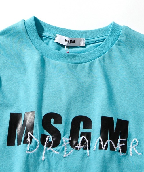 MSGM(エムエスジーエム)の「MSGM(エムエスジーエム)Kids & Junior プリント半袖Tシャツ(Tシャツ/カットソー・キッズ・ブラック/ミント/ホワイト・14Y/8Y/12Y/10Y/4Y/6Y)」の7枚目の写真
