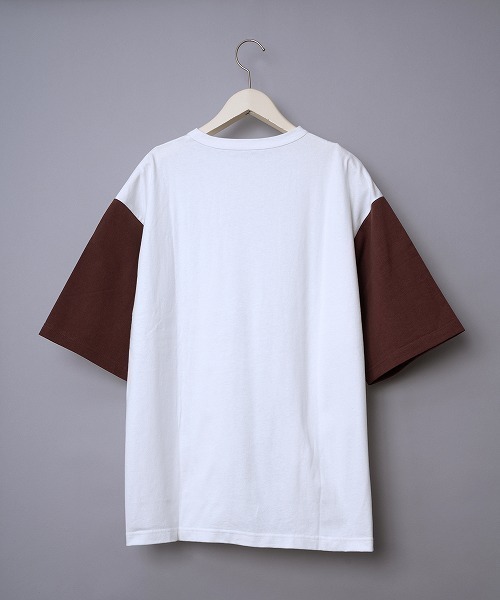 JUGLANS(ユグランス)の「【Revo.】USAコットン×リサイクルコットンB.BアンダープリントTee/ドロップショルダーシルエットTシャツ/メンズ(Tシャツ/カットソー・メンズ・ブラック/ブルー/グリーン・M/L)」の14枚目の写真