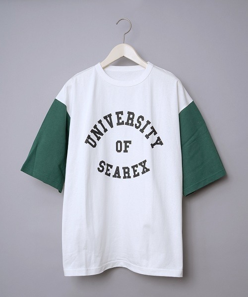 JUGLANS(ユグランス)の「【Revo.】USAコットン×リサイクルコットンB.BアンダープリントTee/ドロップショルダーシルエットTシャツ/メンズ(Tシャツ/カットソー・メンズ・ブラック/ブルー/グリーン・M/L)」の12枚目の写真