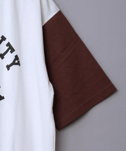 JUGLANS(ユグランス)の「【Revo.】USAコットン×リサイクルコットンB.BアンダープリントTee/ドロップショルダーシルエットTシャツ/メンズ(Tシャツ/カットソー・メンズ・ブラック/ブルー/グリーン・M/L)」の9枚目の写真