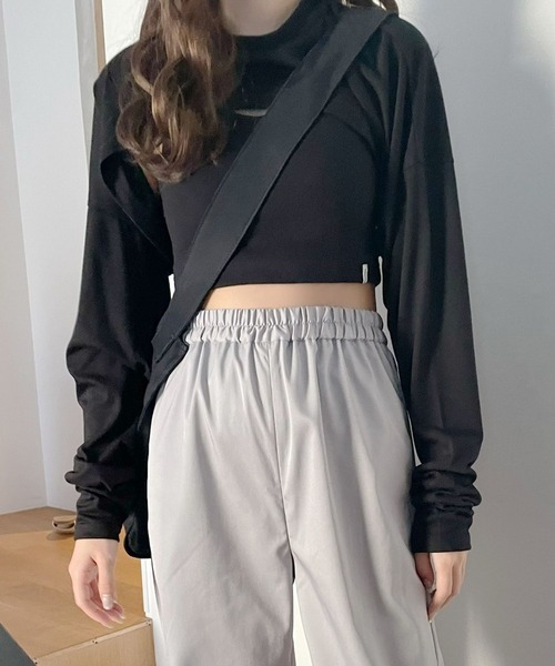 Heather(ヘザー)の「HOLiCベリーショートロンT 267879(Tシャツ/カットソー・レディース・ブラック/ブルー/ピンク・FREE)」の8枚目の写真
