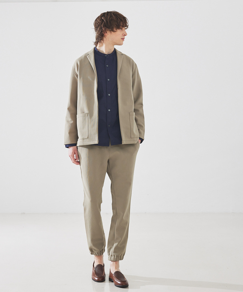 ABAHOUSE(アバハウス)の「ECO BLUE×TEXBRID ダンボール素材 ジャケット カーディガン(カーディガン/ボレロ・メンズ・ブラック/ベージュ/ネイビー・46/44/48)」の20枚目の写真