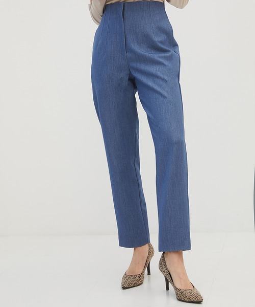 RANDEBOO(ランデブー)の「Pencil pants(スラックス・レディース・ブルー/ブラウン・0/1)」の11枚目の写真