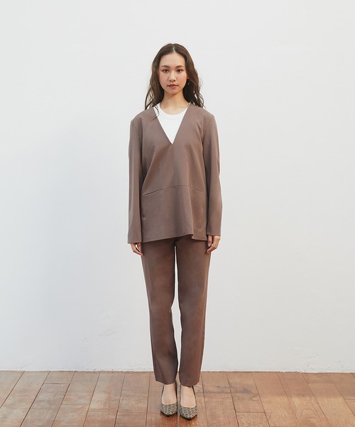 RANDEBOO(ランデブー)の「Pencil pants(スラックス・レディース・ブルー/ブラウン・0/1)」の8枚目の写真