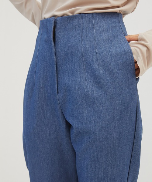 RANDEBOO(ランデブー)の「Pencil pants(スラックス・レディース・ブルー/ブラウン・0/1)」の12枚目の写真