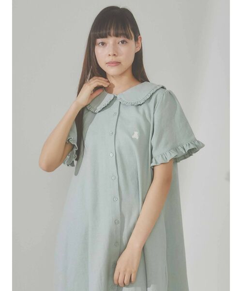 merry jenny（メリージェニー）の「bear刺繍ガーゼワンピース（ワンピース・レディース・オフホワイト/グリーン/ブルー・FREE）」の21枚目の写真