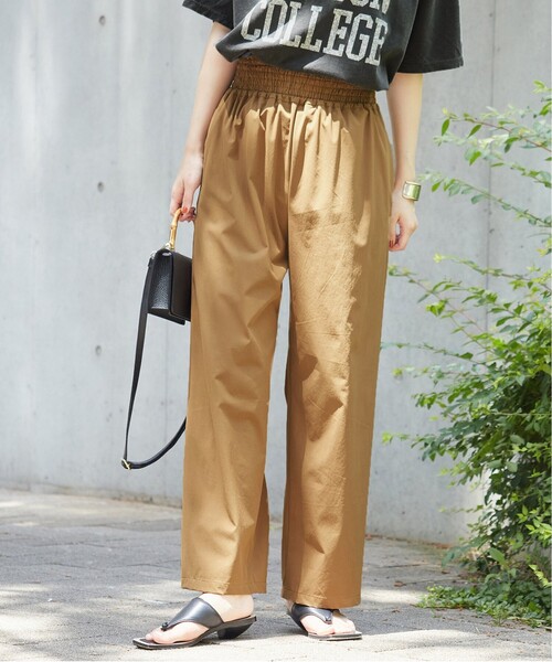 JOURNAL STANDARD（ジャーナルスタンダード）の「《追加2》ナイロンストレッチワイドパンツ（その他パンツ・レディース・ブラック/キャメル/オリーブ・38/40/36）」の3枚目の写真