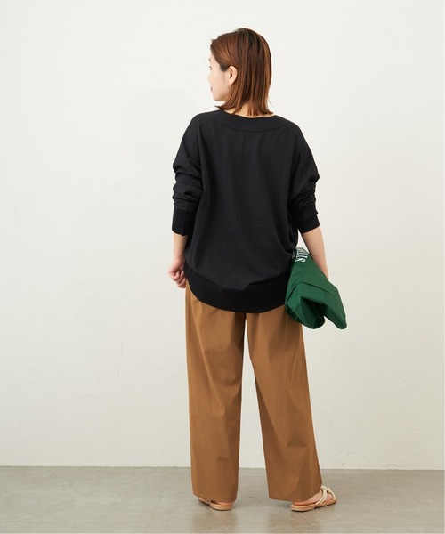 JOURNAL STANDARD（ジャーナルスタンダード）の「《追加2》ナイロンストレッチワイドパンツ（その他パンツ・レディース・ブラック/キャメル/オリーブ・38/40/36）」の6枚目の写真