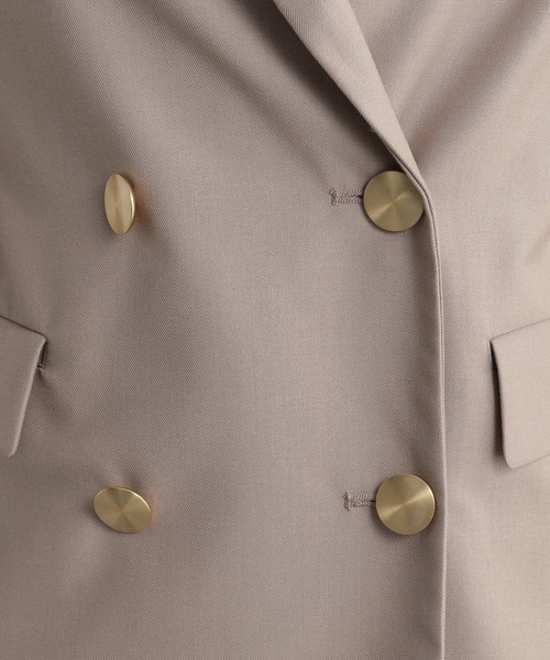 Andemiu（アンデミュウ）の「キンボタンサマージャケット281091（テーラードジャケット・レディース・ベージュ/ネイビー・FREE）」の18枚目の写真