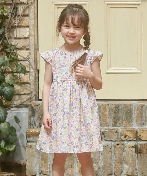 ANY(エニィ)の「総柄サマーワンピース(ワンピース・キッズ・ネイビー系5/ライラック系5/アイボリー系5/ライラック系3/ライラック系1・90/100/110/120/130)」の8枚目の写真