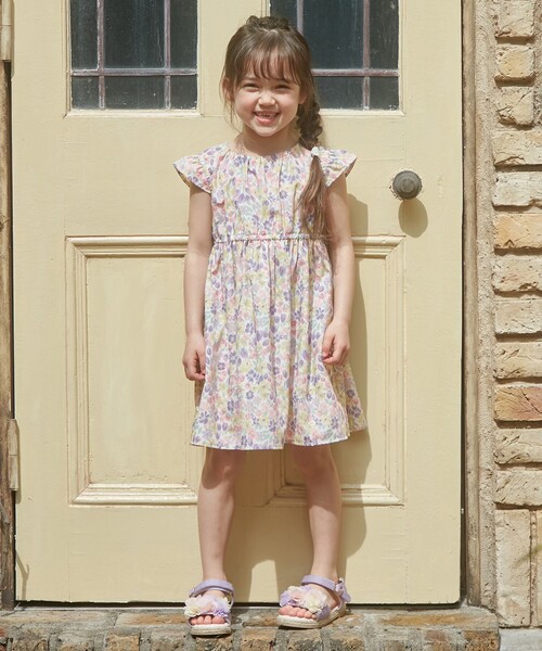 ANY(エニィ)の「総柄サマーワンピース(ワンピース・キッズ・ネイビー系5/ライラック系5/アイボリー系5/ライラック系3/ライラック系1・90/100/110/120/130)」の9枚目の写真