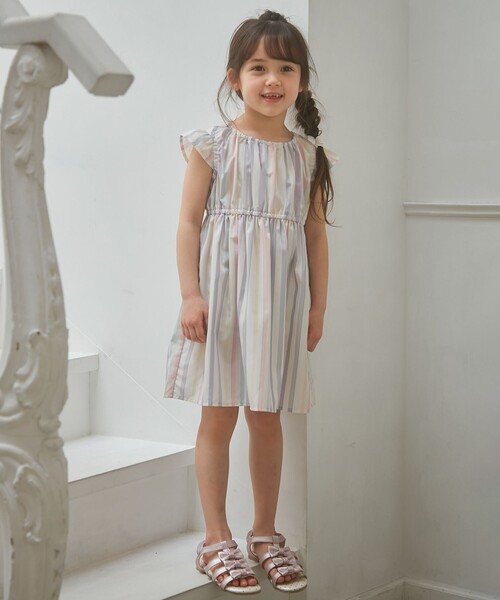 ANY(エニィ)の「総柄サマーワンピース(ワンピース・キッズ・ネイビー系5/ライラック系5/アイボリー系5/ライラック系3/ライラック系1・90/100/110/120/130)」の10枚目の写真