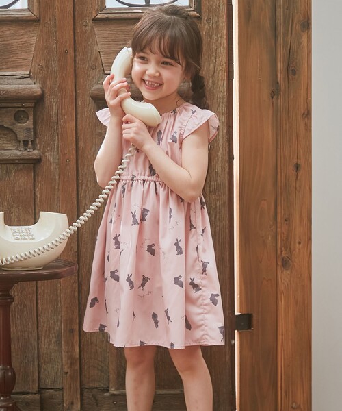 ANY(エニィ)の「総柄サマーワンピース(ワンピース・キッズ・ネイビー系5/ライラック系5/アイボリー系5/ライラック系3/ライラック系1・90/100/110/120/130)」の11枚目の写真