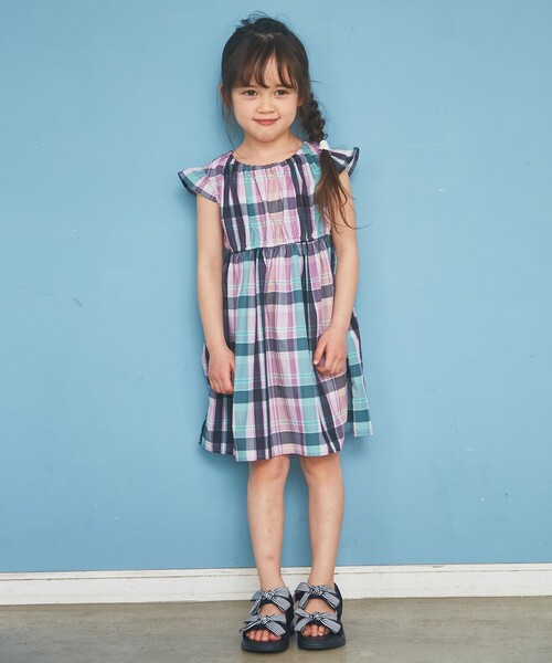 ANY(エニィ)の「総柄サマーワンピース(ワンピース・キッズ・ネイビー系5/ライラック系5/アイボリー系5/ライラック系3/ライラック系1・90/100/110/120/130)」の12枚目の写真