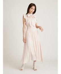 SNIDEL | ウエストピンタックボウタイワンピース(ワンピース)