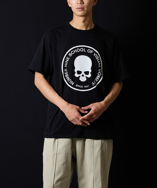セール】SCHOOL OF VISUAL COMEDY_T-SHIRT / スカルモチーフ サークル