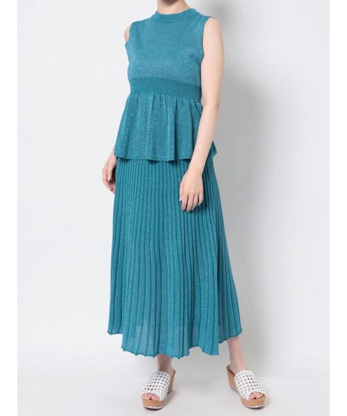 MURUA（ムルーア）の「シアーラメコンビワンピース【セット販売】（ワンピース・レディース・ブラック/ブラウン/ブルー・FREE）」の8枚目の写真