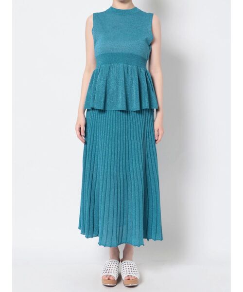 MURUA（ムルーア）の「シアーラメコンビワンピース【セット販売】（ワンピース・レディース・ブラック/ブラウン/ブルー・FREE）」の19枚目の写真