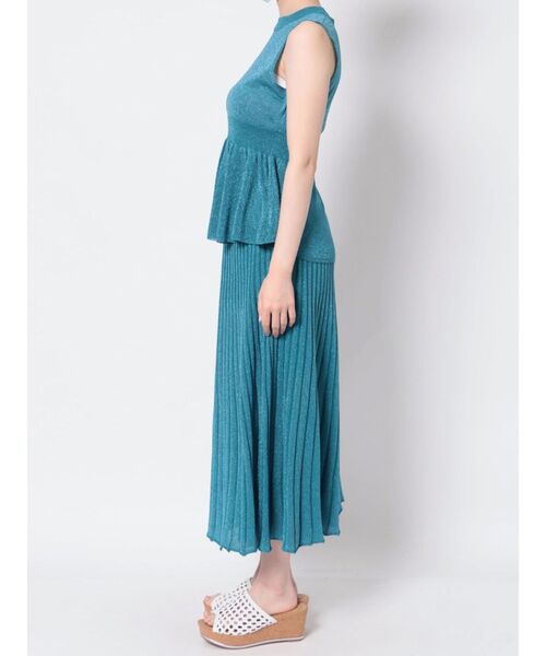 MURUA（ムルーア）の「シアーラメコンビワンピース【セット販売】（ワンピース・レディース・ブラック/ブラウン/ブルー・FREE）」の20枚目の写真