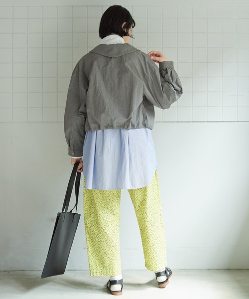 bulle de savon(ビュルデサボン)の「●ダンプルーフ COACH ジャケット(その他アウター・レディース・グレー/ホワイト・FREE)」の5枚目の写真