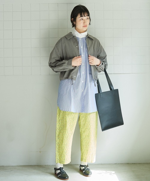 bulle de savon(ビュルデサボン)の「●ダンプルーフ COACH ジャケット(その他アウター・レディース・グレー/ホワイト・FREE)」の6枚目の写真