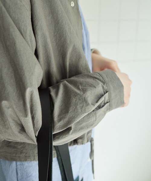 bulle de savon(ビュルデサボン)の「●ダンプルーフ COACH ジャケット(その他アウター・レディース・グレー/ホワイト・FREE)」の14枚目の写真