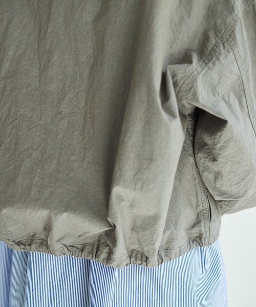 bulle de savon(ビュルデサボン)の「●ダンプルーフ COACH ジャケット(その他アウター・レディース・グレー/ホワイト・FREE)」の16枚目の写真