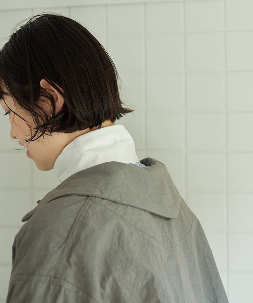 bulle de savon(ビュルデサボン)の「●ダンプルーフ COACH ジャケット(その他アウター・レディース・グレー/ホワイト・FREE)」の17枚目の写真