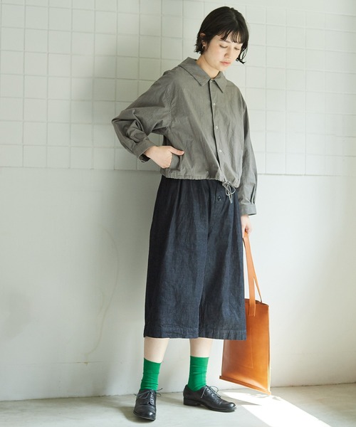 bulle de savon(ビュルデサボン)の「●ダンプルーフ COACH ジャケット(その他アウター・レディース・グレー/ホワイト・FREE)」の20枚目の写真