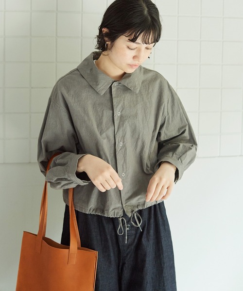 bulle de savon(ビュルデサボン)の「●ダンプルーフ COACH ジャケット(その他アウター・レディース・グレー/ホワイト・FREE)」の21枚目の写真