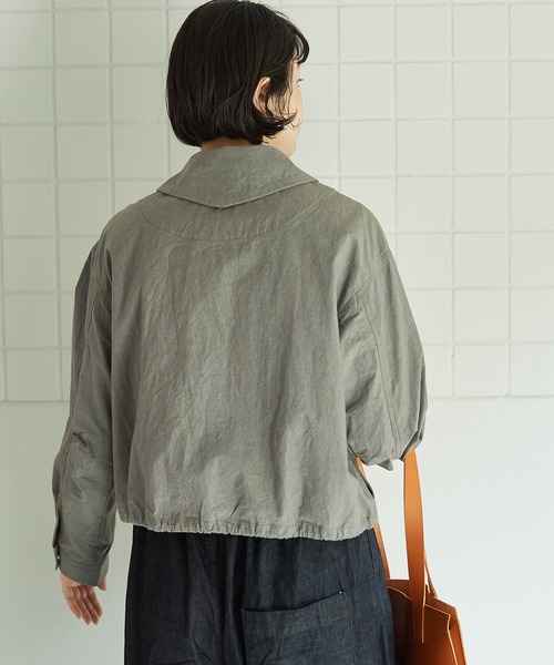 bulle de savon(ビュルデサボン)の「●ダンプルーフ COACH ジャケット(その他アウター・レディース・グレー/ホワイト・FREE)」の22枚目の写真